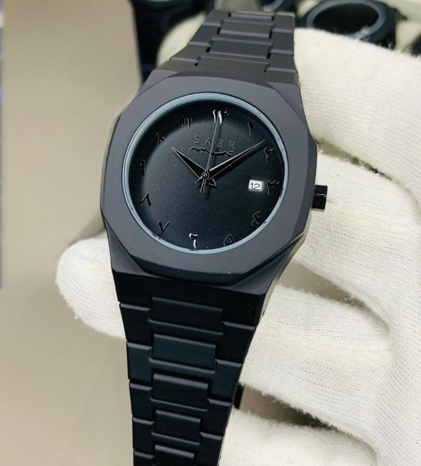 Full Black Aura Quartz Watch – Lightweight Design, , Premium Quality & Finish – Best Quality Analog Watch For Boys – Watch For Men | Full Black Color Watch – Without Box