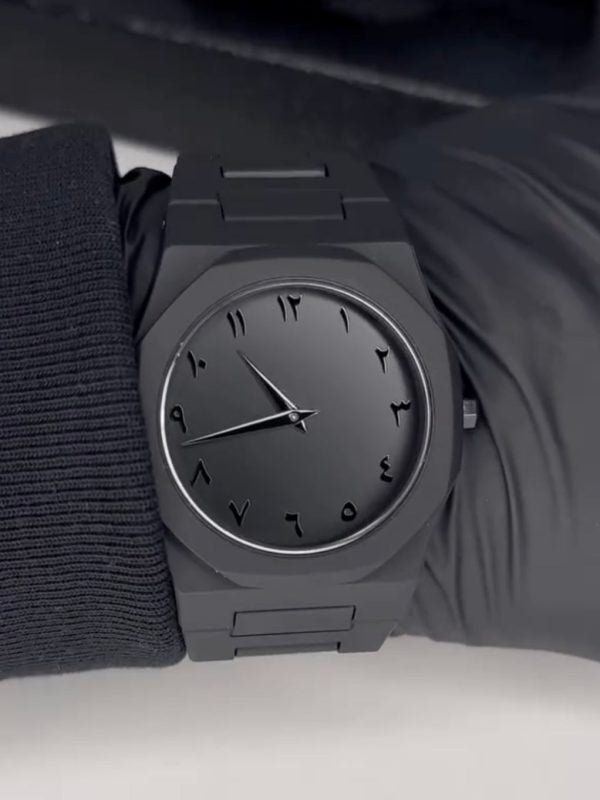 Full Black Aura Quartz Watch – Lightweight Design, , Premium Quality & Finish – Best Quality Analog Watch For Boys – Watch For Men | Full Black Color Watch – Without Box