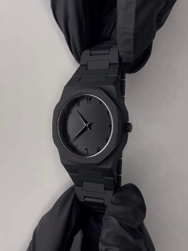 Full Black Aura Quartz Watch – Lightweight Design, , Premium Quality & Finish – Best Quality Analog Watch For Boys – Watch For Men | Full Black Color Watch – Without Box