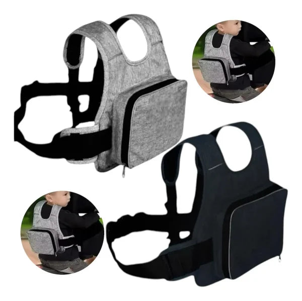 Kids Seat Belt Bag / Children Motorcycle Strap | Breathable Baby Fall Protection Safety Strap | Adjustable Safety (random Color)