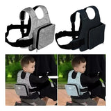 Kids Seat Belt Bag / Children Motorcycle Strap | Breathable Baby Fall Protection Safety Strap | Adjustable Safety (random Color)