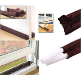 Twin Door Draft Protector – Door Air Lock Foam For Cold Air Window Shutters, Dust Barriers, Insect Repellent